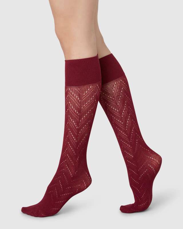 Ina Pointelle Knee-Highs